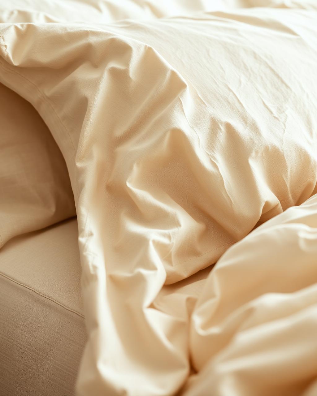 Softened linen in morning light
