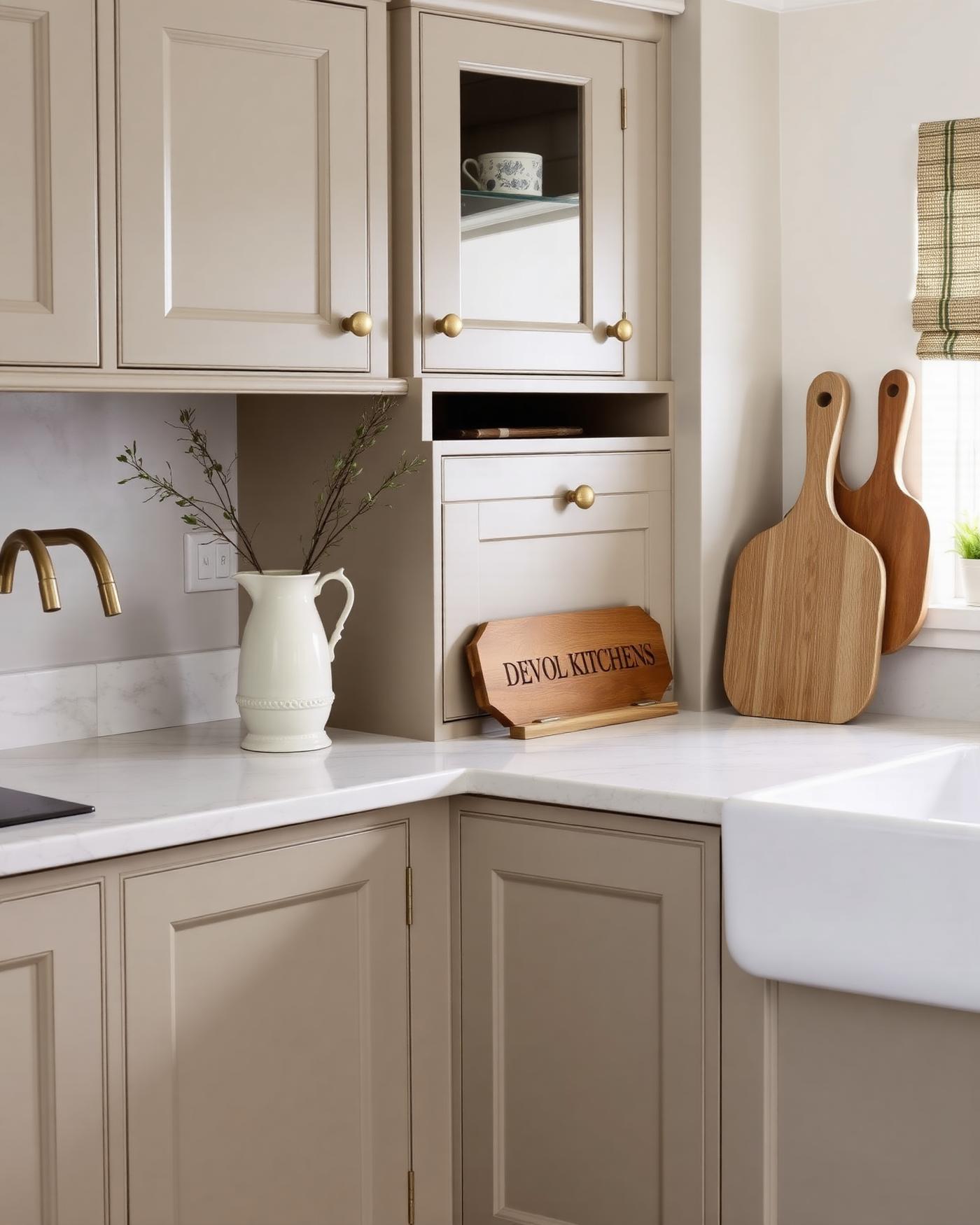 Warm, lived-in kitchen with oak cabinetry and soft afternoon light